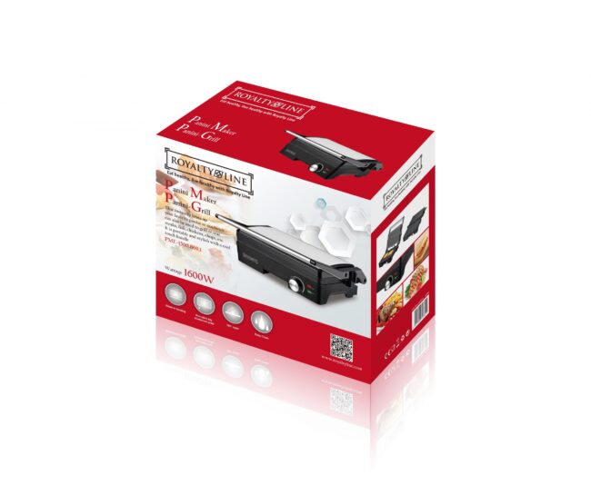 Griglia per panini RoyaltyLine RL-PME1500.869 da 1600W - immagine 2