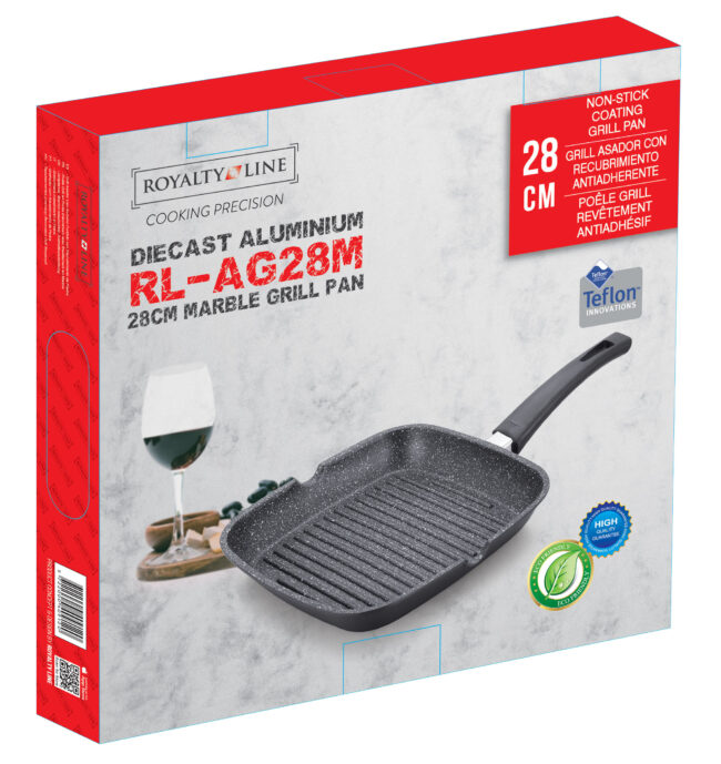 Royalty Line RL-AG28M – Padella con rivestimento in marmo - immagine 2