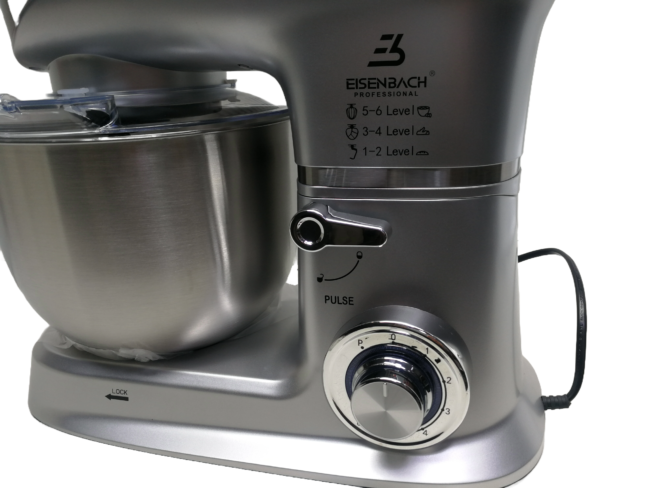 Planetaria Eisenbach Professional 6.5L | 6 Velocità + Funzione Impasto 2000W Silver - immagine 5