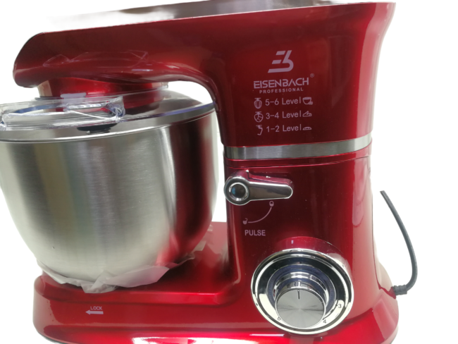 Planetaria Eisenbach Professional 6.5L | 6 Velocità + Funzione Impasto 2000W Red - immagine 6