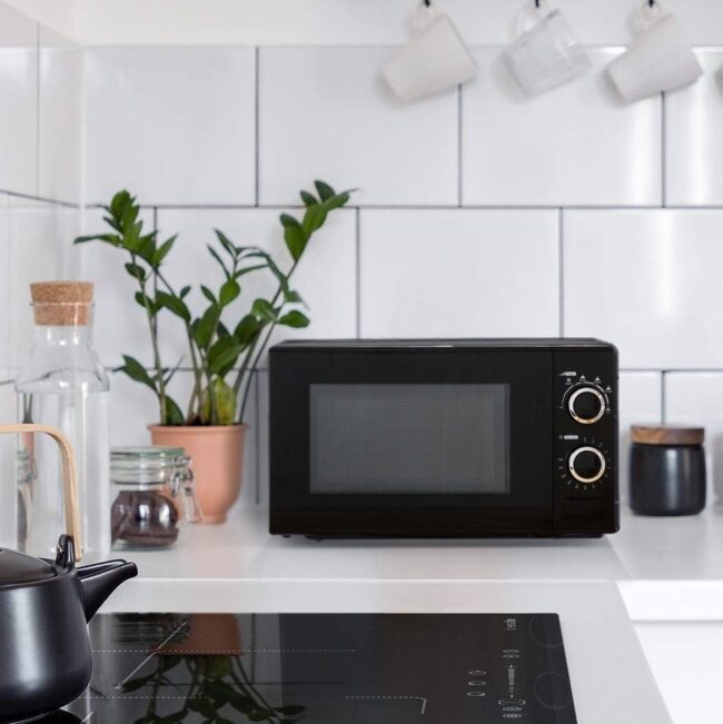 Royalty Line® MWO3818 Forno a microonde indipendente - Forno a microonde - 20 litri - Microonde - 700 W - Forno a microonde indipendente con 6 livelli di potenza - Nero - immagine 3