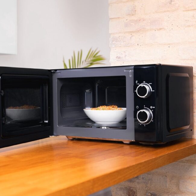 Royalty Line® MWO3818 Forno a microonde indipendente - Forno a microonde - 20 litri - Microonde - 700 W - Forno a microonde indipendente con 6 livelli di potenza - Nero - immagine 10